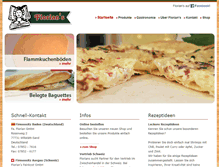 Tablet Screenshot of florians-flammenkuchen.de